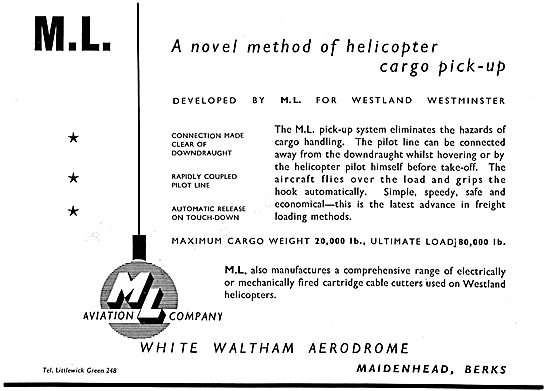 M.L.Aviation Helicopter Cargo  Pick Up System                    