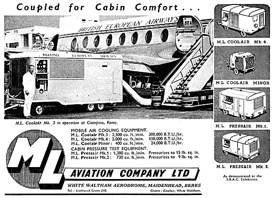 M.L.Aviation ML Mobile Air Cooling Equipment - Coolair Mk3       