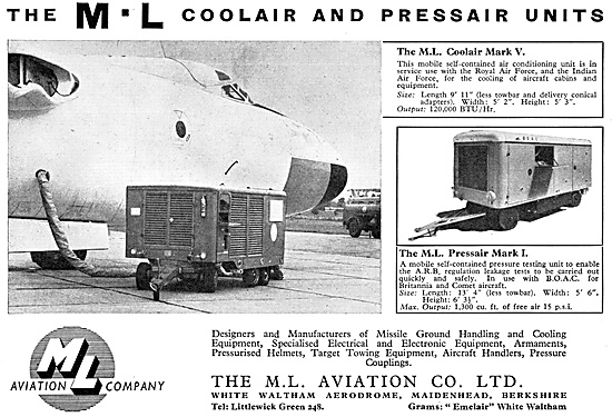 M.L.Aviation ML Coolair Ground Cooling Equipment                 