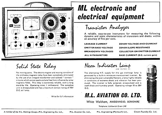 M.L.Aviation ML Transistor Analyser Test Equipment               