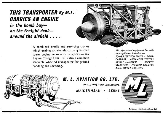 M.L Aviation Aero Engine Cardle & Servicing Trolley              