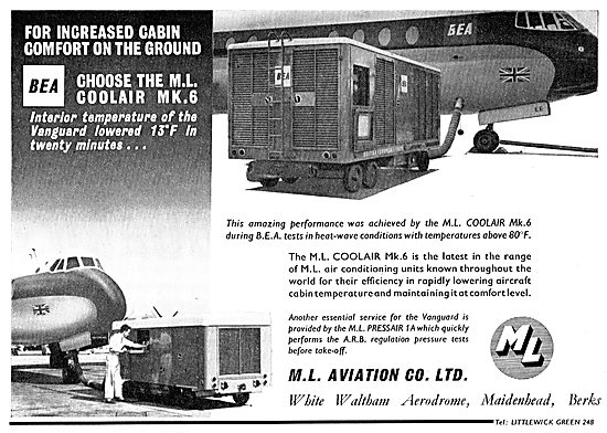 M.L. Aviation ML Coolair Mk 6 Aircraft Ground Conditioning Unit  