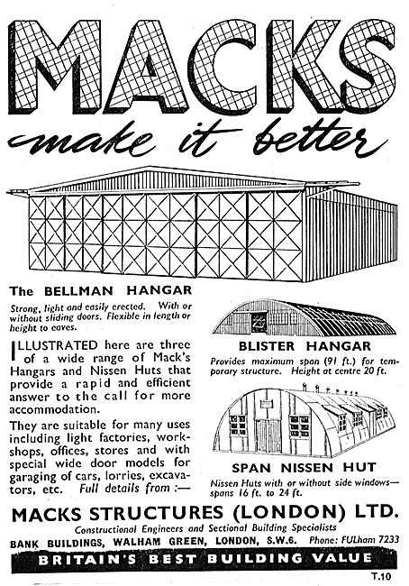 Macks Structures - Bellman Hangars & Nissen Huts                 