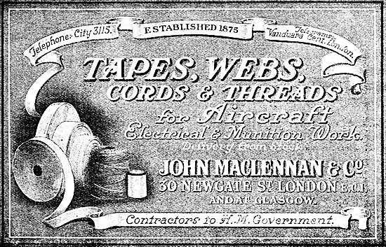 MacLennan's Tapes, Cords & Threads For Aircraft                  