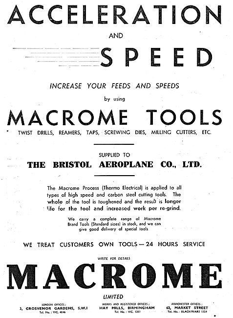 Macrome Treatment For Machine Tools                              