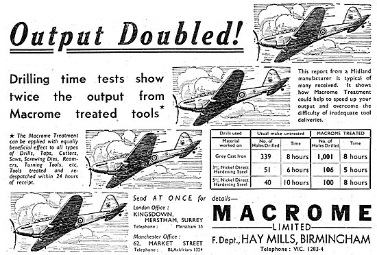 Macrome Treated Tools 1940                                       