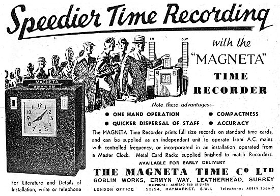 The Magenta Time Company. Magneta Time Recorder                  