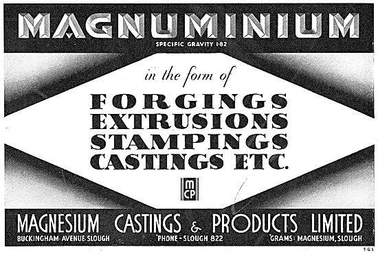 Magnesium Castings - Forgings, Stampings & Extrusions            