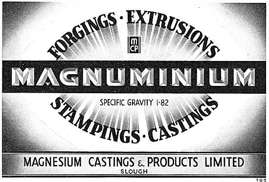 Magnesium Castings Ltd. Slough. For Aircraft Castings & Stampings