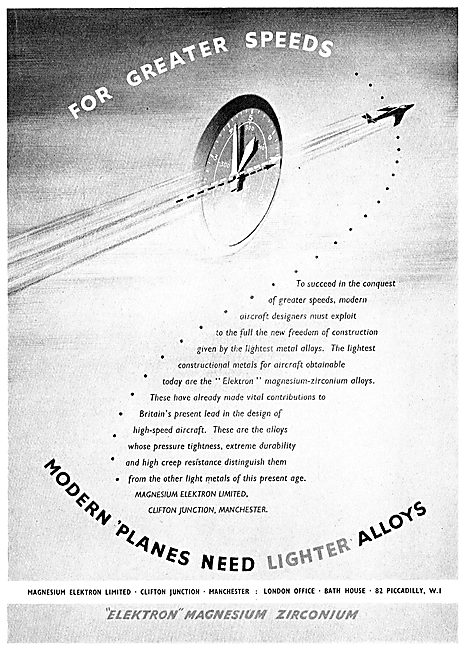 Magnesium Elektron Ltd - Magnesium Zirconium For Aircraft Work   