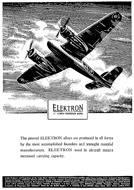 Magnesium Elektron Alloys 1944                                   