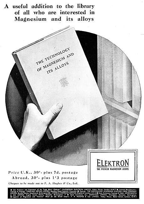 Magnesium Elektron - Sterling Metals James Booth F.A.Hughes      