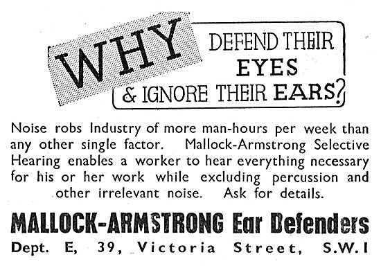 Mallock Armstrong Ear Defenders                                  