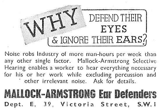 Mallock-Armstrong Ear Defenders                                  