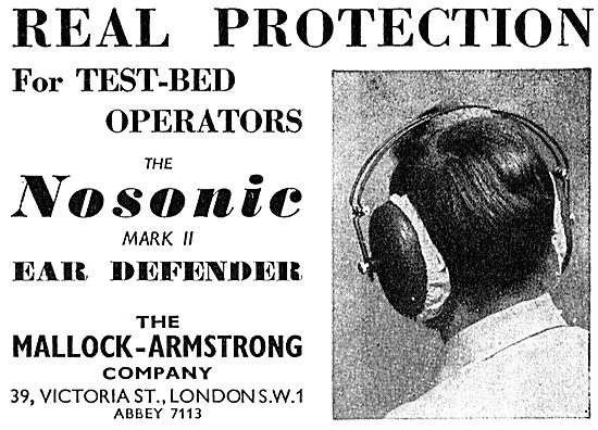 Mallock-Armstrong Nosonic Mark II Ear Defenders                  