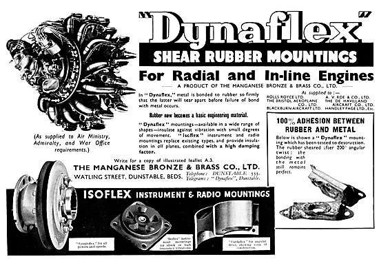 Managanese Bronze & Brass Co - Dynaflex Shear Rubber Mountings   