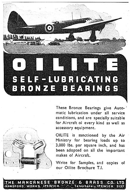 Managanese Bronze & Brass Co - Oilite Self Lubricating Bearings  