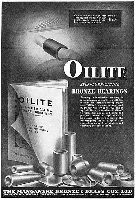 Managanese Bronze & Brass Co - Oilite Self Lubricating Bearings  