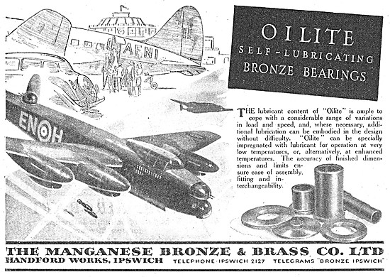 Managanese Bronze & Brass Co - Oilite Self Lubricating Bearings  