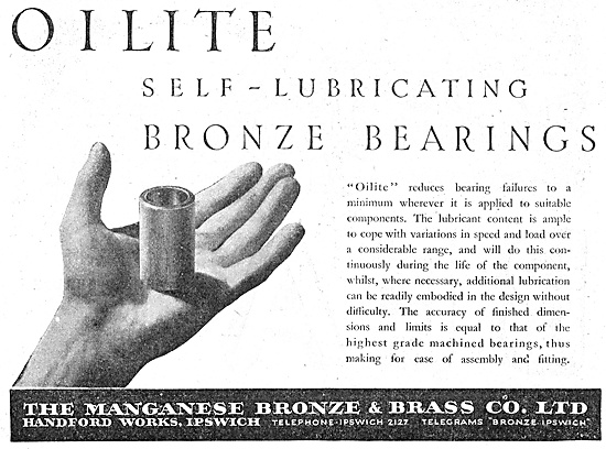 Managanese Bronze & Brass Co - Oilite Self-Lubricating Bearings  