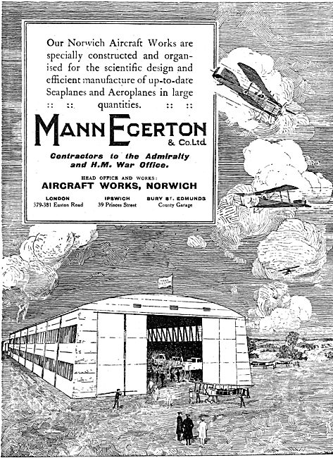 Mann Egerton Manufacturers Of Seaplanes & Aeroplanes             