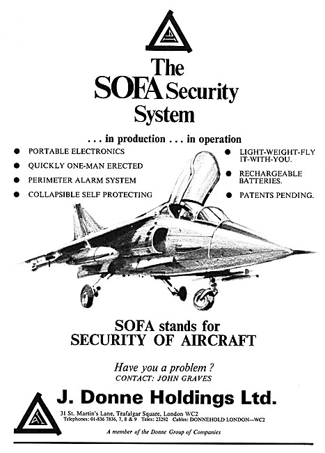 J.Donne. SOFA Aircraft Security Systems                          