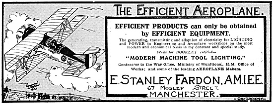 E.Stanley Fardon - Electrical Contractors. Aircraft Factories    