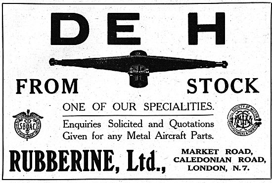Rubberine Ltd. Manufacturers Of Metal Aircraft Parts             