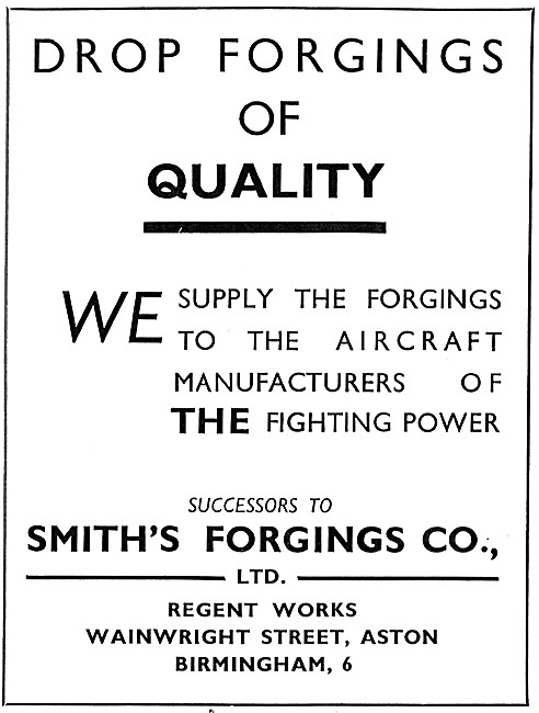 Smiths Drop Forgings. Wainwright St, Aston, Birmingham 6         