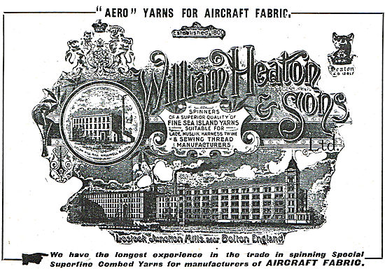 William Heaton & Sons Ltd - Aero Yarns.                          