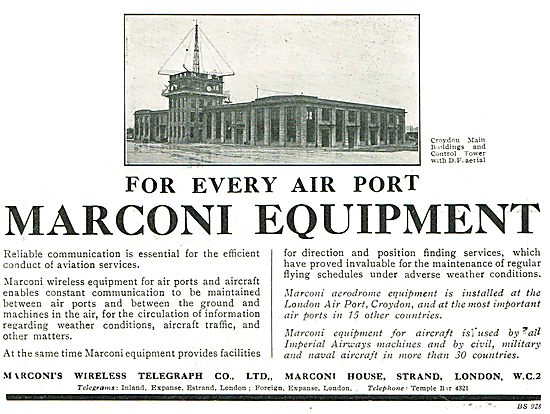 Marconi Equipment For Every Air Port                             
