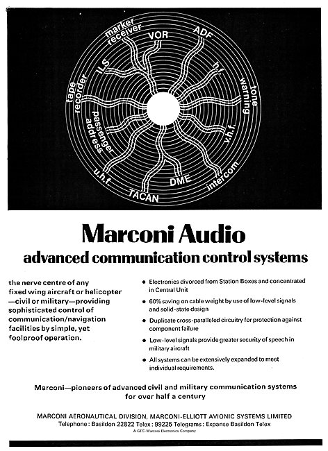 Marconi-Elliott Navigation & Communications Equipment            