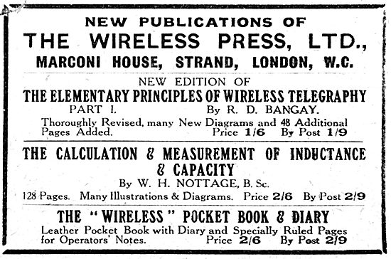 Marconis Wireless Telegraph - Wireless Manuals                   