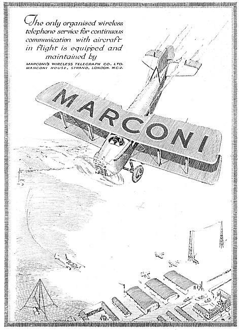 Marconi Wireless Telephone Service For Aircraft                  