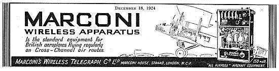 Marconi Wireless Apparatus For Aircraft                          