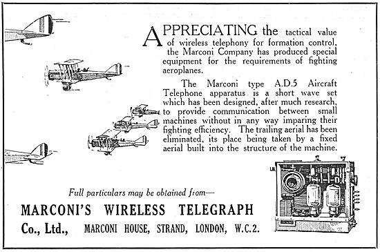 Marconi Wireless Telephony For Aircraft                          