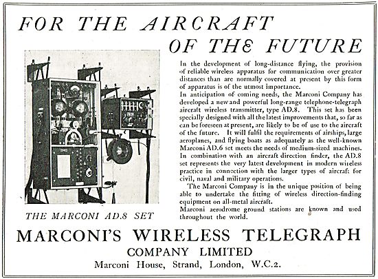 Marconi AD8 Wireless For Aircraft Of The Future                  