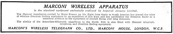 Marconis Wireless Apparatus Standard On Imperial Airways Flights 