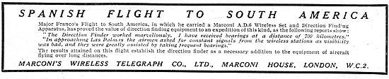 Marconis Wireless Apparatus Used For Franco Spain - Brazil Flight