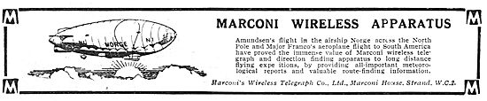 Marconi Wireless Apparatus Used In Amundsen's Airship Norge      