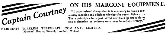 Captain Courtney On His Marconi Wireless Equipment               