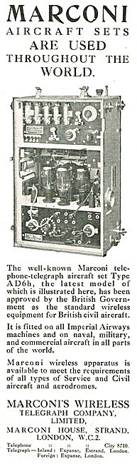 Marconi Aircraft Sets Are Used Throughout The World              