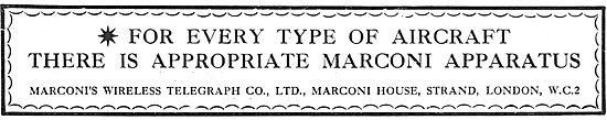 For Every Type Of Aircraft There Is Appropriate Marconi Apparatus