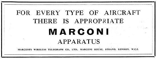 Marconi Wireless Apparatus For Every Type Of Aircraft            