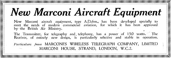 New Marconi Wireless Apparatus - The AD6 M                       