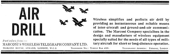 Marconi Wireless Apparatus For Military Air Drills               