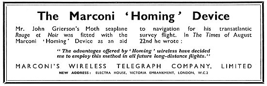 Marconi Homing Device                                            