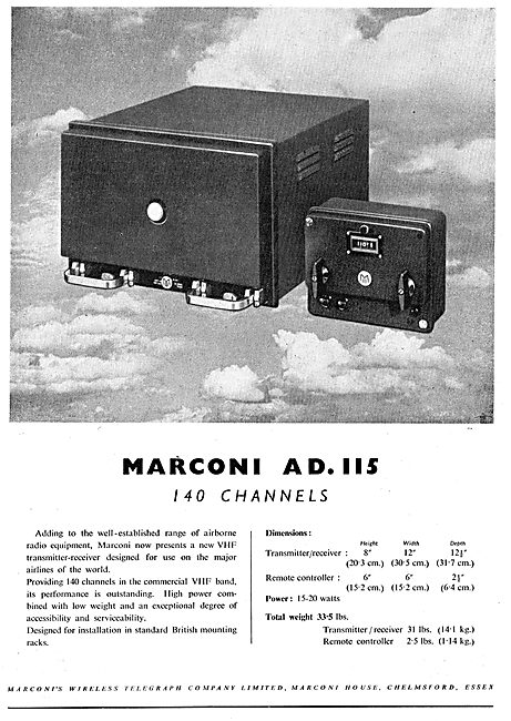 Marconi AD115 140 Channel VHF Tr/Rx                              