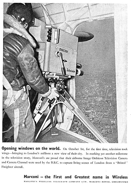 Marconi Airborne BBC Television (TV) Camera Channel 1950         