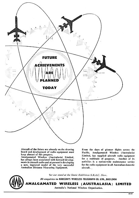 Amalgamated Wireless (Australasia) - AWA. Aircraft Radio Systems 